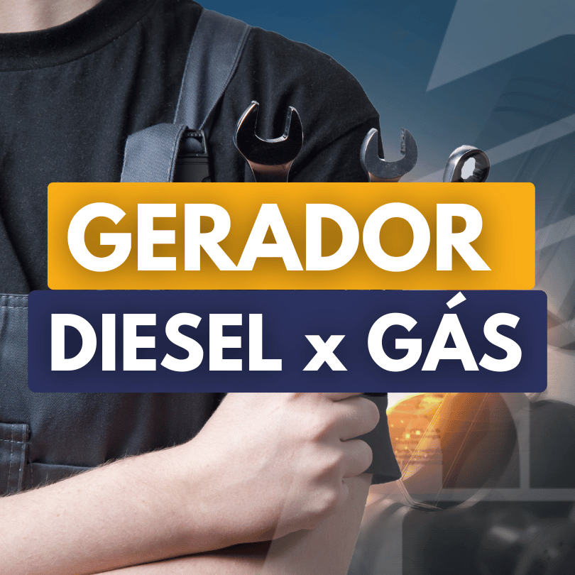 gerador diesel x gas