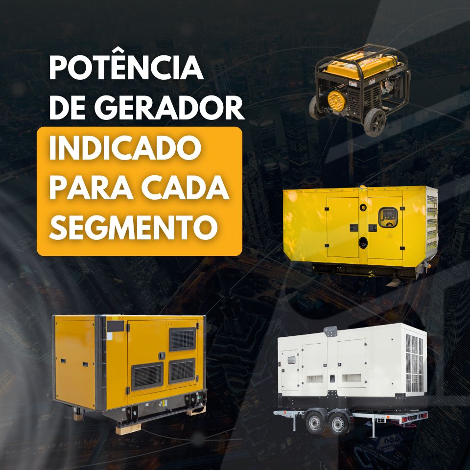 potencia gerador indicada segmento